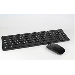 Комплект: бездротова клавіатура та мишка Keybord Wreless K06 Чорний (300042)