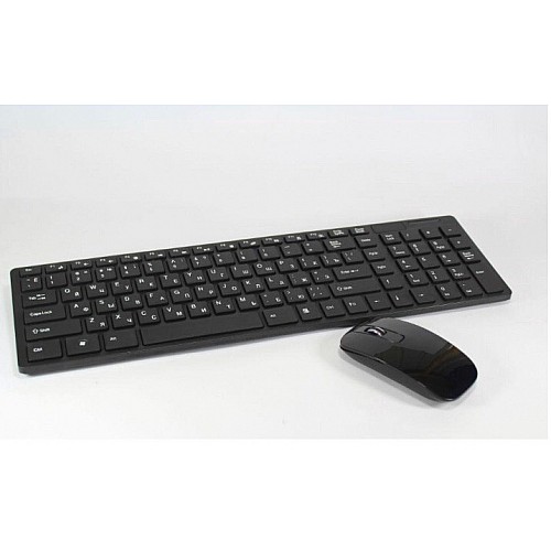 Комплект: бездротова клавіатура та мишка Keybord Wreless K06 Чорний (300042)