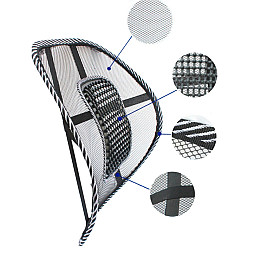 Упор поясничный Seat Back сетка Черный (RI0601)