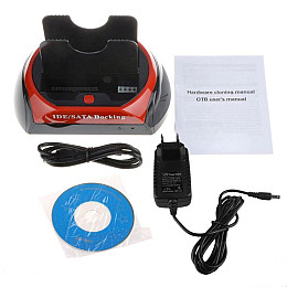 Док станция для HDD 2.5 - 3.5 дюйма Kkmoon C55 Красный (100343)