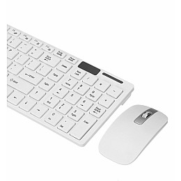 Беспроводная клавиатура и мышь К06 Белый (300445)