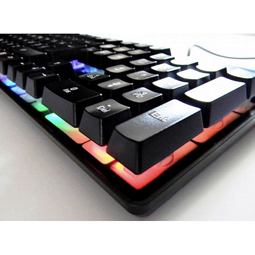 Клавиатура с подсветкой Keyboard HK-6300 Черная (300474)