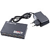 Сплиттер 1x4 порта HDMI splitter 1080P 4K 3D Черный (20053100245)