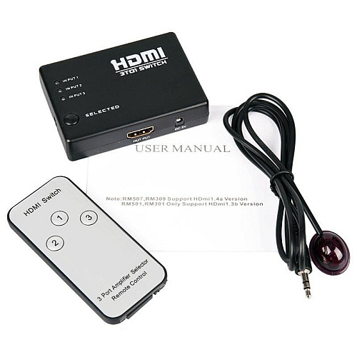 HDMI-перемикач Digital SY-301 Чорний (20053100277)