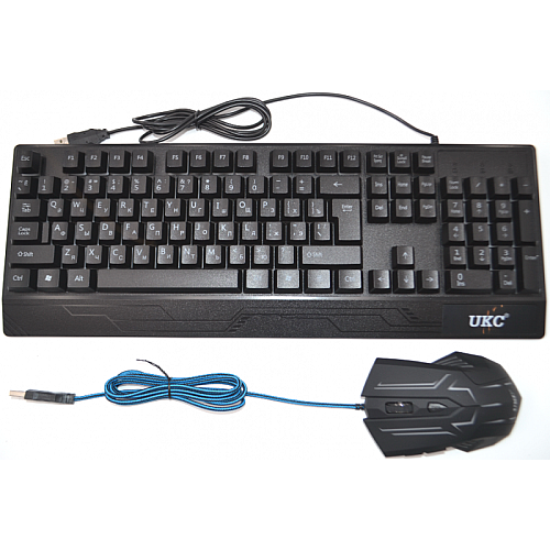Клавиатура+мышка UKC с LED подсветкой от USB Model:4958