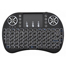 Беспроводная мультимедийная клавиатура с сенсорной панелью MK W0818 TOUCH Black (300899BL)