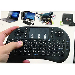 Беспроводная мультимедийная клавиатура с сенсорной панелью MK W0818 TOUCH Black (300899BL)