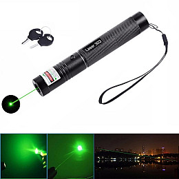 Лазерная указка Green Laser Pointer с мощным зеленым лучом 1000 мВт (hub_jsWR90665)