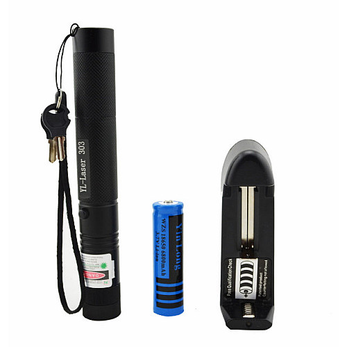 Лазерна указка ooops Laser 303 Green Light Black (hub_np2_0688)