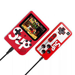 Портативная игровая ретро приставка Sup SEGA 8bit Game Box с джойстиком Красный (104)