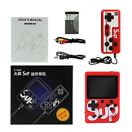 Портативная игровая ретро приставка Sup SEGA 8bit Game Box с джойстиком Красный (104)