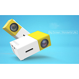 Мини проектор портативный мультимедийный с динамиком Led Projector YG300