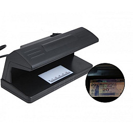 Детектор валют UKC настольный переносной ультрафиолетовый лампа для проверки денег от сети 220V Black (318)