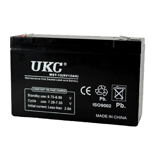 Аккумулятор UKC Battery WST-12 6V 12Ah