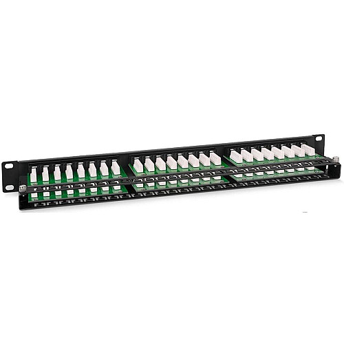 Патч-панель Hypernet 48 портів UTP кат.5е 19" PP-KUTP48-1U з утримувачем кабелю
