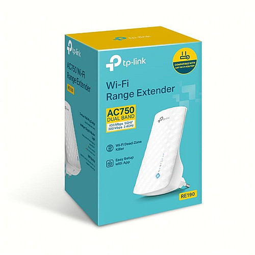 Точка доступа TP-Link RE190 (AC1733, 3 антенны, усилитель Wi-Fi сигнала)