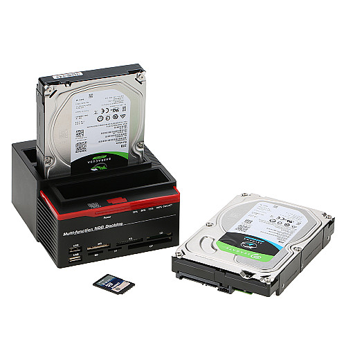 Док-станція для жорстких дисків із картридером Digital Lion WLX-893U | Зовнішня кишеня SATA+IDE 2,5"/3,5"