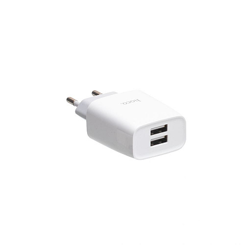 Сетевое зарядное устройство Hoco C73A 2 USB Micro Белый