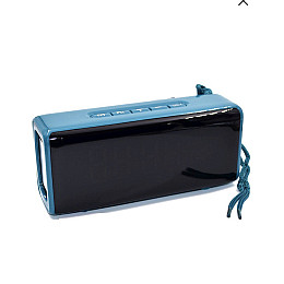 Портативна колонка з годинником TG 174 Бірюзова