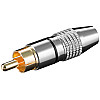 Штекер Goobay FreeEnd-RCA /M Metal Gold D=6.5mm Black чорний (75.01.1905)
