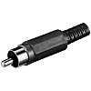 Штекер Goobay FreeEnd-RCA /M Plastic Nickel Black чорний (75.01.1277)