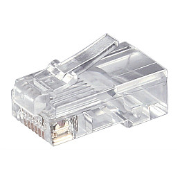 Конектор мережевий Goobay FreeEnd-RJ45 UTP5e конектор 8P8C Round Gold прозорий (75.05.8627)