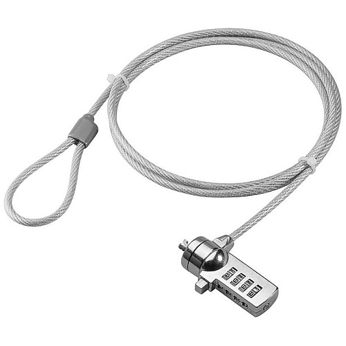 Замок безпеки ноутбука Goobay Security (Lock) CodeLock D=4.5mm L=1.5m срібний (75.09.3038)