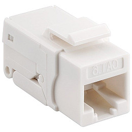 Конектор мережевий Lucom FreeEnd-RJ45 UTP6 (Keystone) конектор ToolFree SNAP-IN білий (25.02.5095)
