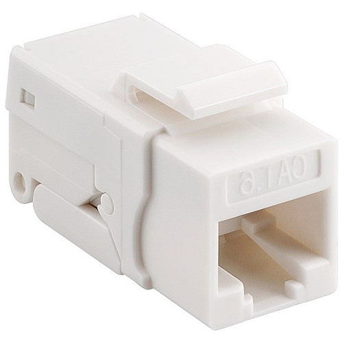 Конектор мережевий Lucom FreeEnd-RJ45 UTP6 (Keystone) конектор ToolFree SNAP-IN білий (25.02.5095)