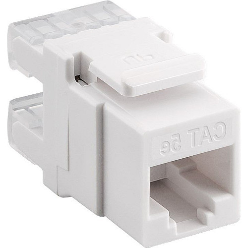 Конектор мережевий Lucom FreeEnd-RJ45 UTP5e (Keystone) конектор AWG24-26 позолочений білий (25.02.5143)