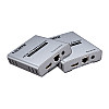 Перехідник аудіо-відео Lucom HDMI M/F (over RJ45) x1 60m 4K@60Hz (120mx30Hz)TX+RX сірий (62.09.8036)