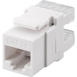 Конектор мережевий Goobay FreeEnd-RJ45 UTP5e (Keystone) конектор AWG24-26 LSA SNAP-IN білий (75.09.5738)