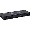 Перехідник моніторний Lucom HDMI 4x2 (Switch) Matrix(2xOut) 4K@60Hz +пульт чорний (62.09.8055)