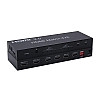 Перехідник моніторний Lucom HDMI 4x2 (Switch) Matrix(2xOut) 4K@60Hz +пульт чорний (62.09.8055)