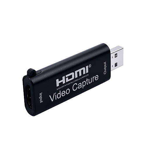 Перехідник відео Lucom USB2.0 A-HDMI M/F (V.Capture) відеозахват video capture 1080p чорний (62.09.8004)