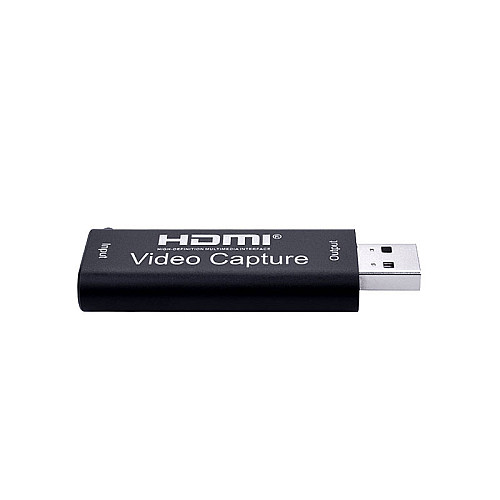 Перехідник відео Lucom USB2.0 A-HDMI M/F (V.Capture) відеозахват video capture 1080p чорний (62.09.8004)