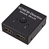 Перехідник моніторний Lucom HDMI 2x1 (Switch) Selector 4K@60Hz Bidirectional чорний (62.09.8098)