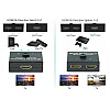 Перехідник моніторний Lucom HDMI 2x1 (Switch) Selector 4K@60Hz Bidirectional чорний (62.09.8098)