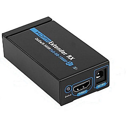 Перехідник аудіо-відео Gutbay HDMI M/F (over RJ45) x1  60m 1080p Sender+Receiver сірий (78.01.2845)