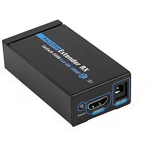 Перехідник аудіо-відео Gutbay HDMI M/F (over RJ45) x1 60m 1080p Sender+Receiver сірий (78.01.2845)