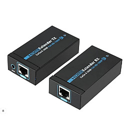 Перехідник аудіо-відео Gutbay HDMI M/F (over RJ45) x1  60m 1080p Sender+Receiver сірий (78.01.2845)