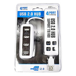 USB-хаб HSM-50171 на 4 порта USB 2.0 с выключателями (HSM50171)