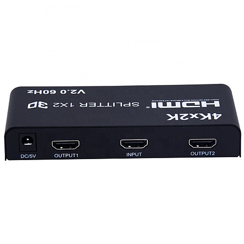 Сплиттер Lucom HDMI 1x2 Splitter Act v2.0 4K@60Hz Черный (62.09.8249)