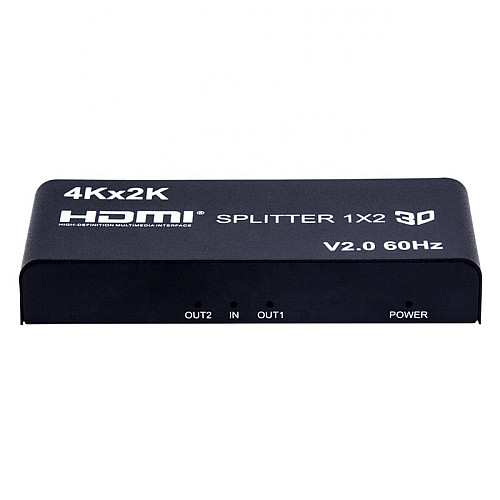 Сплиттер Lucom HDMI 1x2 Splitter Act v2.0 4K@60Hz Черный (62.09.8249)