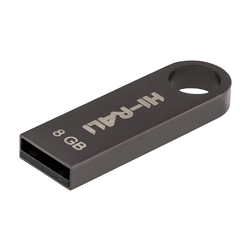 Флеш память Hi-Rali Shuttle USB 2.0 8GB Steel