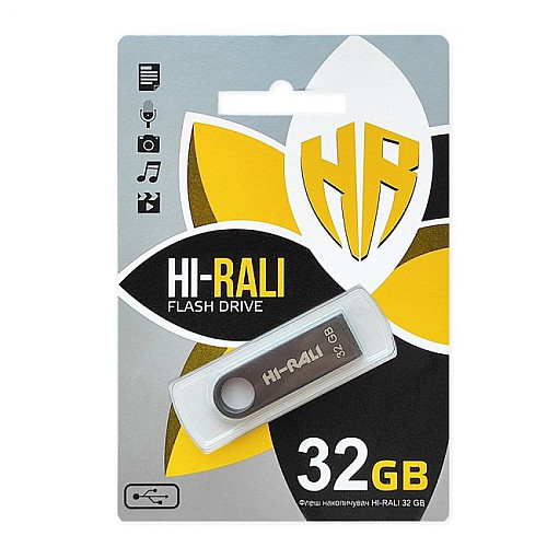 Флеш память Hi-Rali Shuttle USB 2.0 32GB Black
