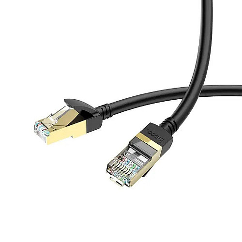 Кабель RJ45 HOCO LAN Level pure copper gigabit ethernet cable US02 5 м черный