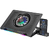 Охлаждающая подставка для ноутбука HOCO DH11 с RGB подсветкой черная