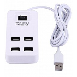 Концентратор USB-хаб RIAS P-1601 4 порта USB 2.0 с выключателем White (3_02362)