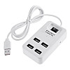 Концентратор USB-хаб RIAS P-1601 4 порта USB 2.0 с выключателем White (3_02362)